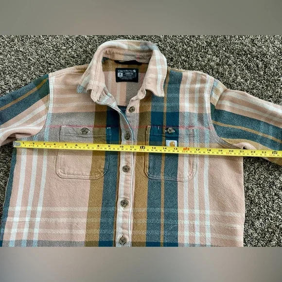Carhartt Women's Tencel Relaxed Fit Flannel Work Shirt - size Medium - Picture 4 of 7